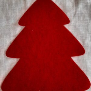 Rosso Melange | Fustellato Albero di Natale